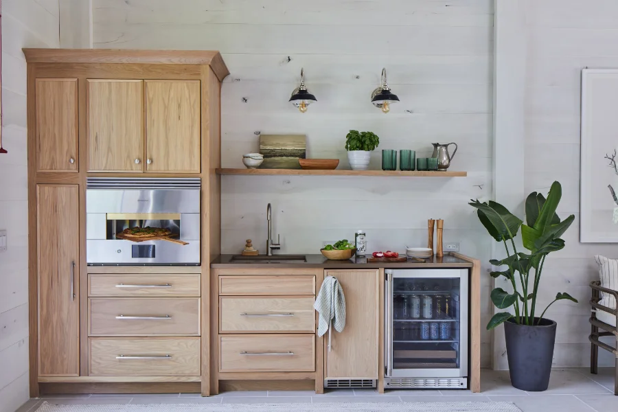 Party Barn Interior Color Photo Kitchenette