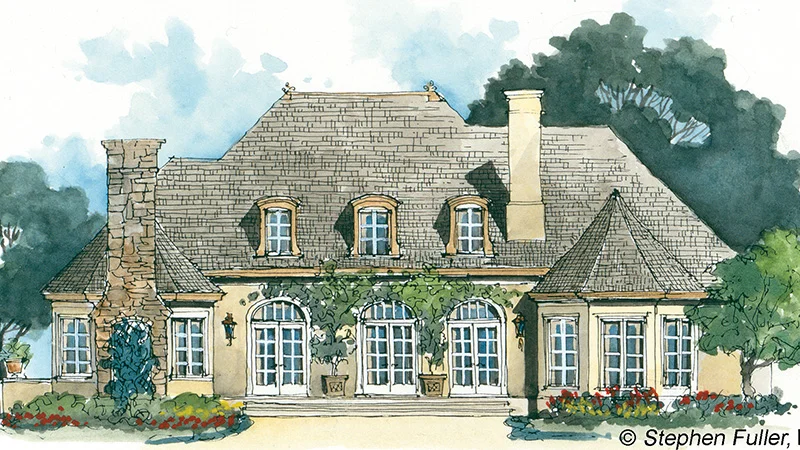 Visalia Hill Rear Color Rendering