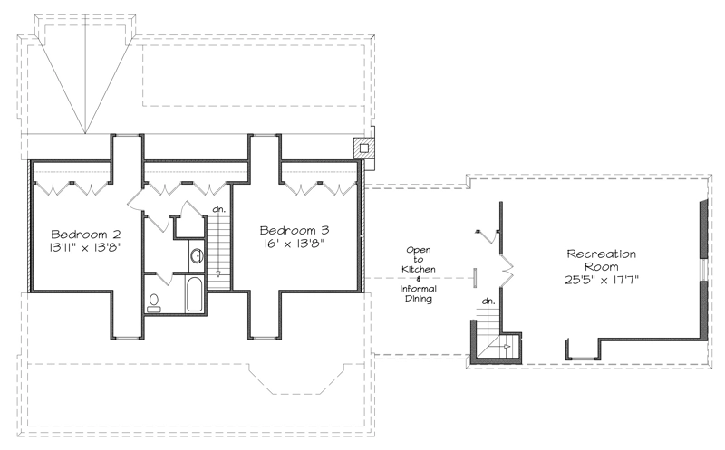 Pierced-Column Cottage Upper Floor