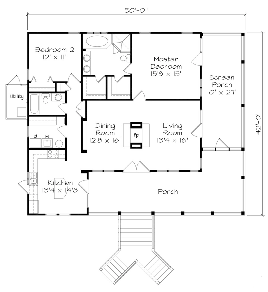 Bayfront Cottage Main Floor