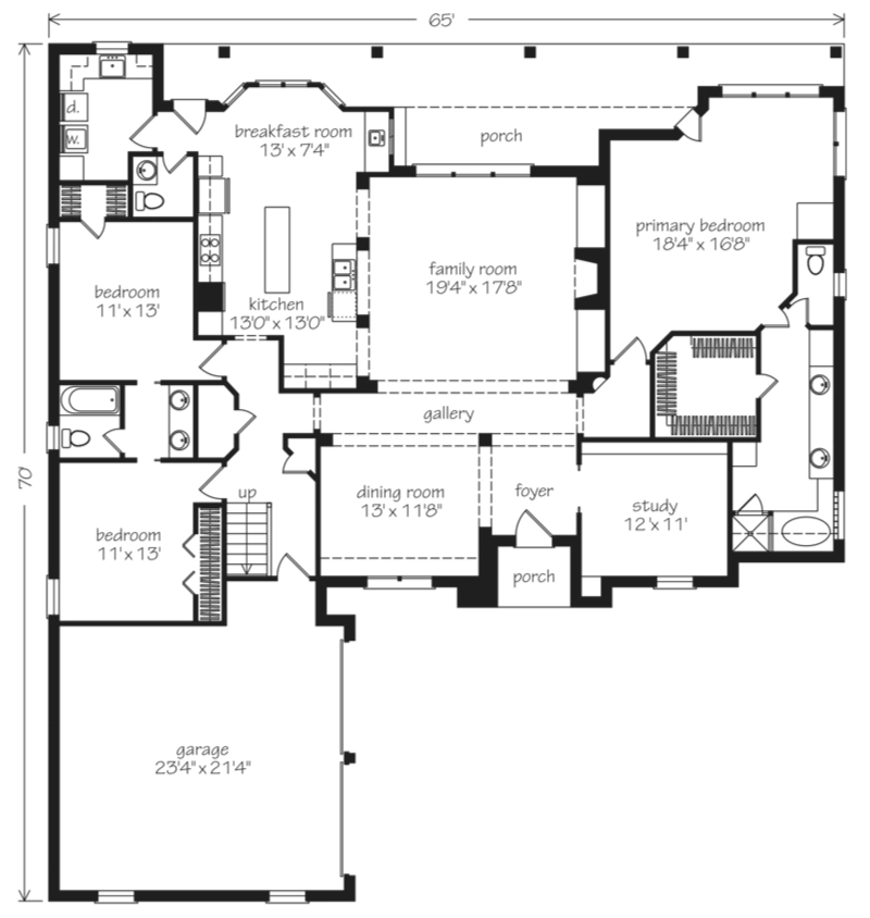 Brooklane Cottage Main Floor