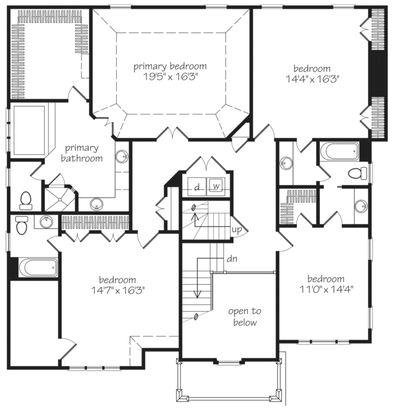 New Haven Cottage Upper Floor