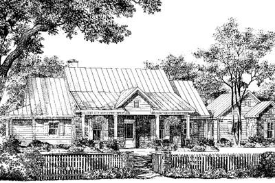 Fredericksburg Cottage Front Rendering