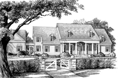 Rye Patch Cottage Front Rendering