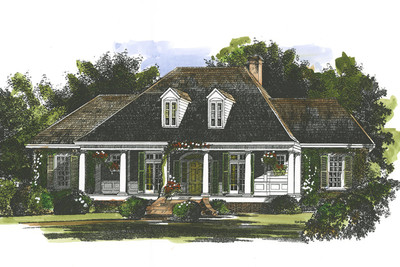 New Rustic Oaks Front Color Rendering