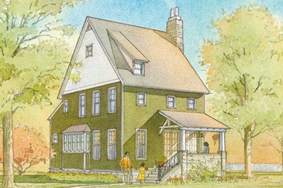 Mill Cottage Front Color Rendering