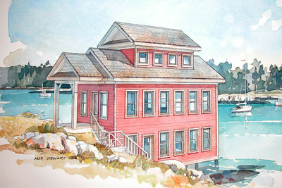 Boathouse Color Rendering Front