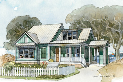 Harborside Cottage Color Rendering Front