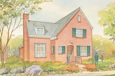 Mabry Cottage Front Color Rendering