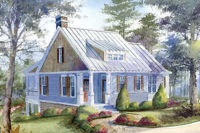 Bucktail Lodge Front Color Rendering