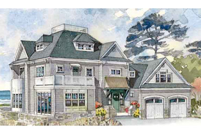 Maine Idea House Color Rendering Front