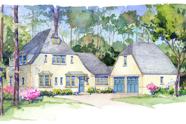 Brookside Cottage Color Rendering Front
