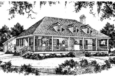 An Acadian Classic Front Rendering