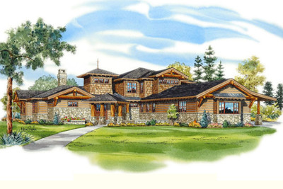 Northern Lodge Color Rendering Front