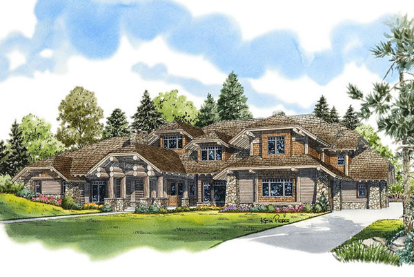 Adirondack Lodge Color Rendering Front