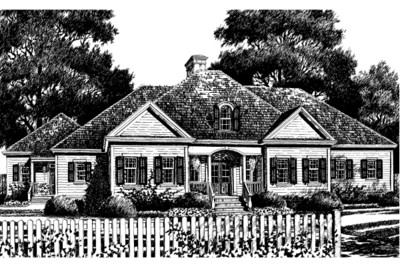 The Twin Gables Front Rendering
