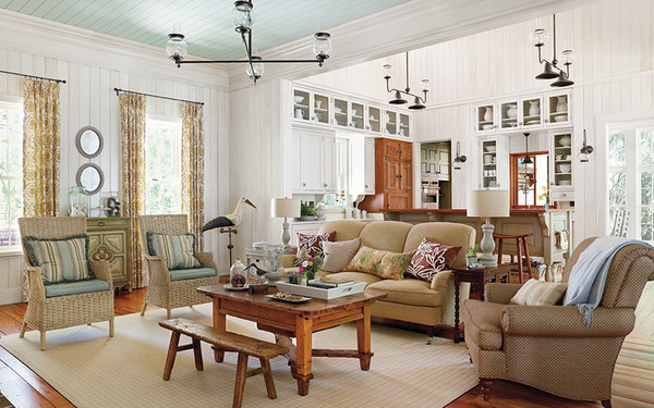 Vintage Lowcountry Photo Living Room
