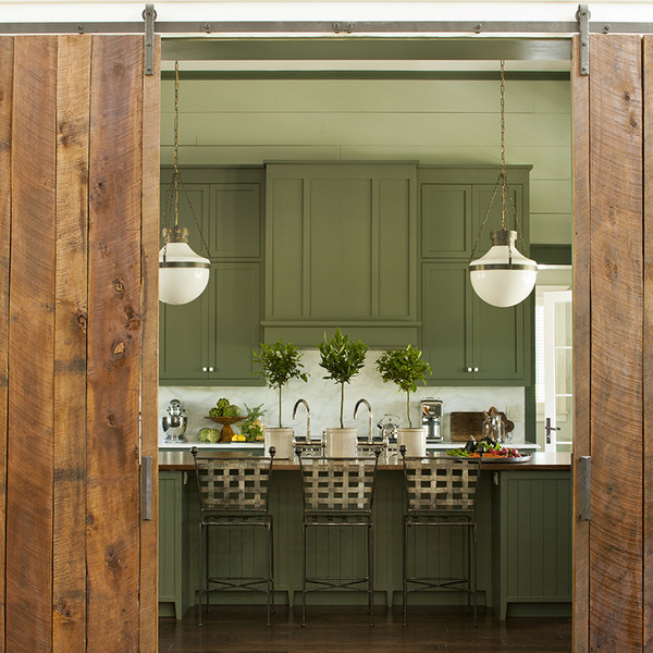 Idea House at Fontanel Photo Kitchen with Barn Doors