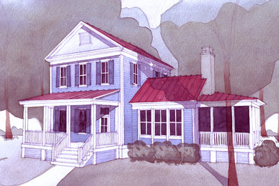 Darby Cottage Color Rendering Front