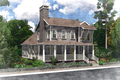 Pine View Retreat Color Rendering Front