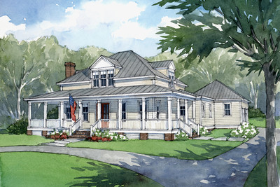 American Farmhouse Color Rendering Front