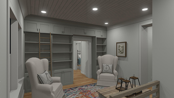 Walnut Cottage 3D Rendering Upper Floor Gallery