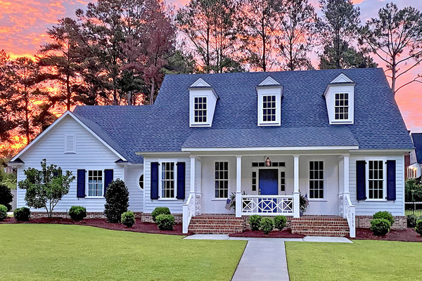 Amelia River Cottage Photo Front at Sunset