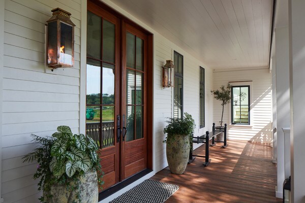 Sea Island Farmhouse Color Photo Front Porch