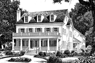 Colonial Lake Cottage Rendering Front