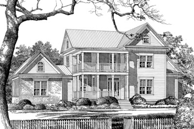 River Bend Farmhouse Rendering Front