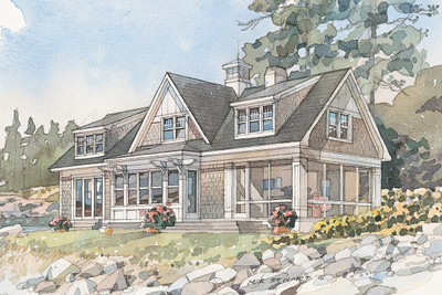 Rocky Cove Retreat Color Rendering Front