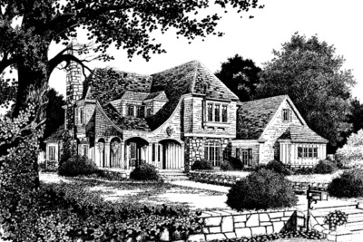 Chickering Country House Rendering Front