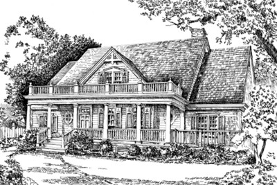 Cumberland River Cottage Rendering Front