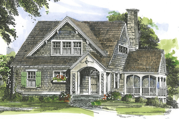 Wisteria - Cottage E Color Rendering Front