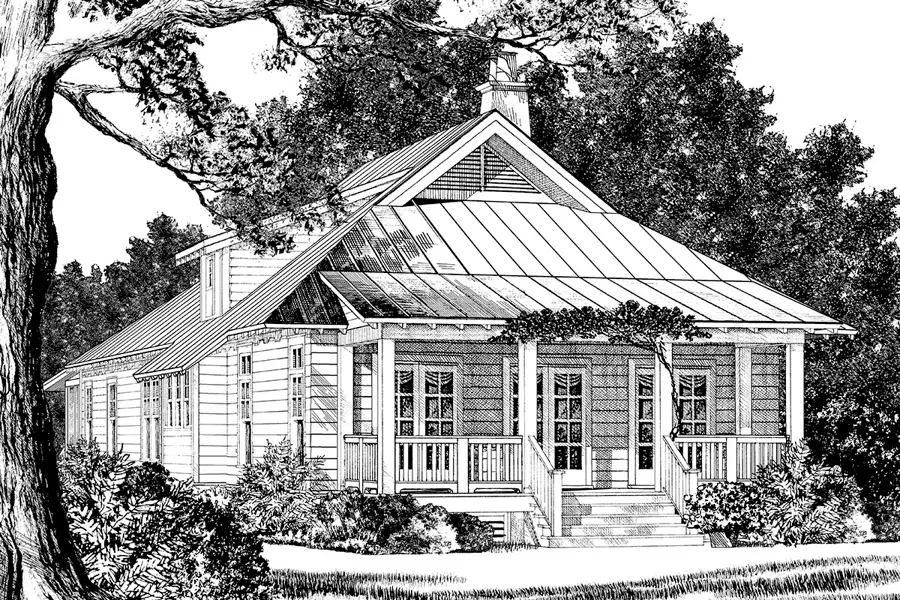 Seaward Cottage Front Rendering