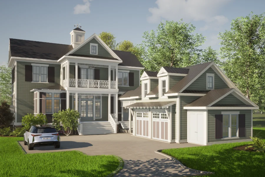 Northport 3D Rendering Front with Garage