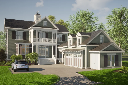 Northport 3D Rendering Front with Garage