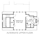Lowcountry Cottage Alternate Upper Floor