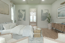 Waveland Interior 3D Color Rendering Primary Bedroom to Bathroom