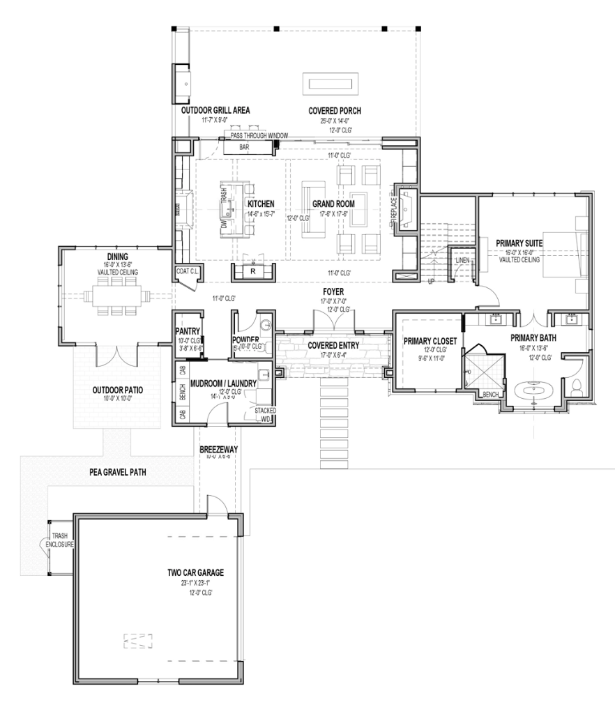 The Cashiers Main Floor Plan