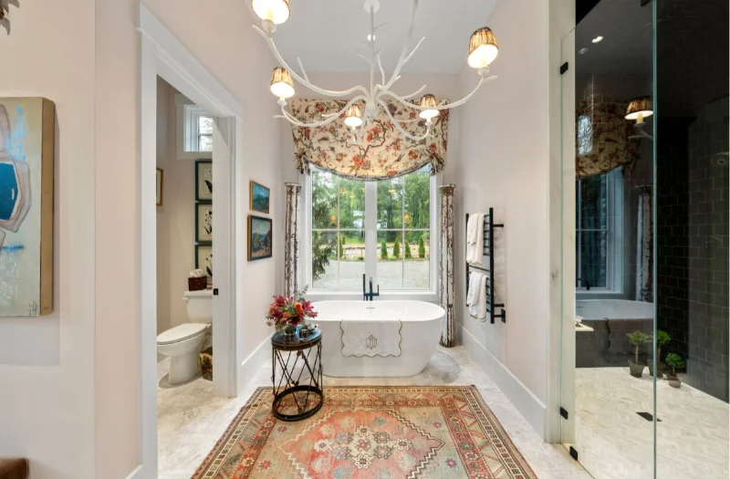 The Cashiers Interior Color Photo Primary Bath