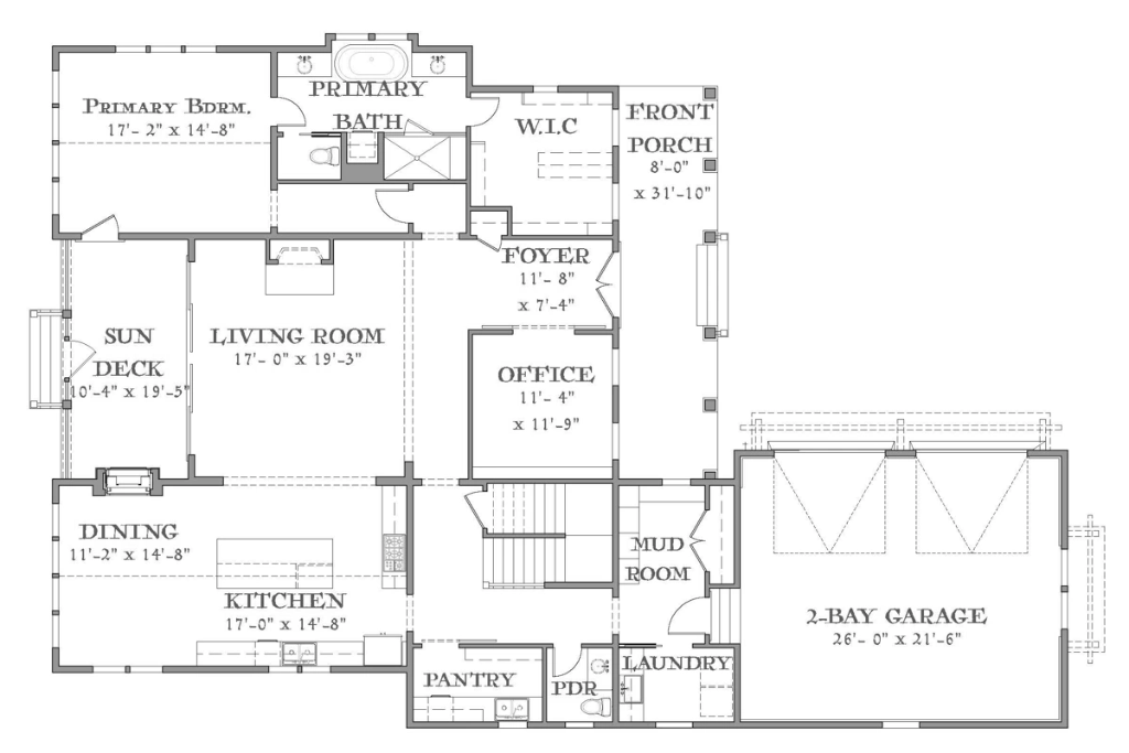 Mason's Farmhouse Main Floor Plan