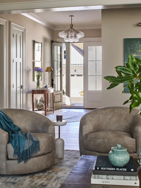 Mason's Farmhouse Interior Color Photo Foyer from Living Room