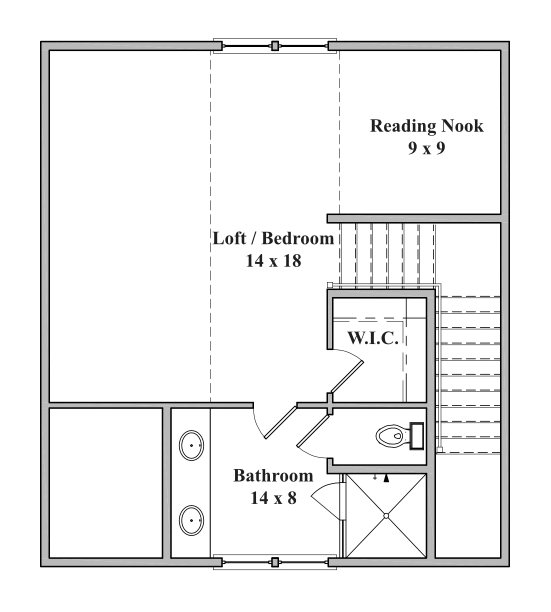 Guilford Cottage A Upper Floor Plan
