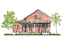 Guilford Cottage A Front Color Rendering