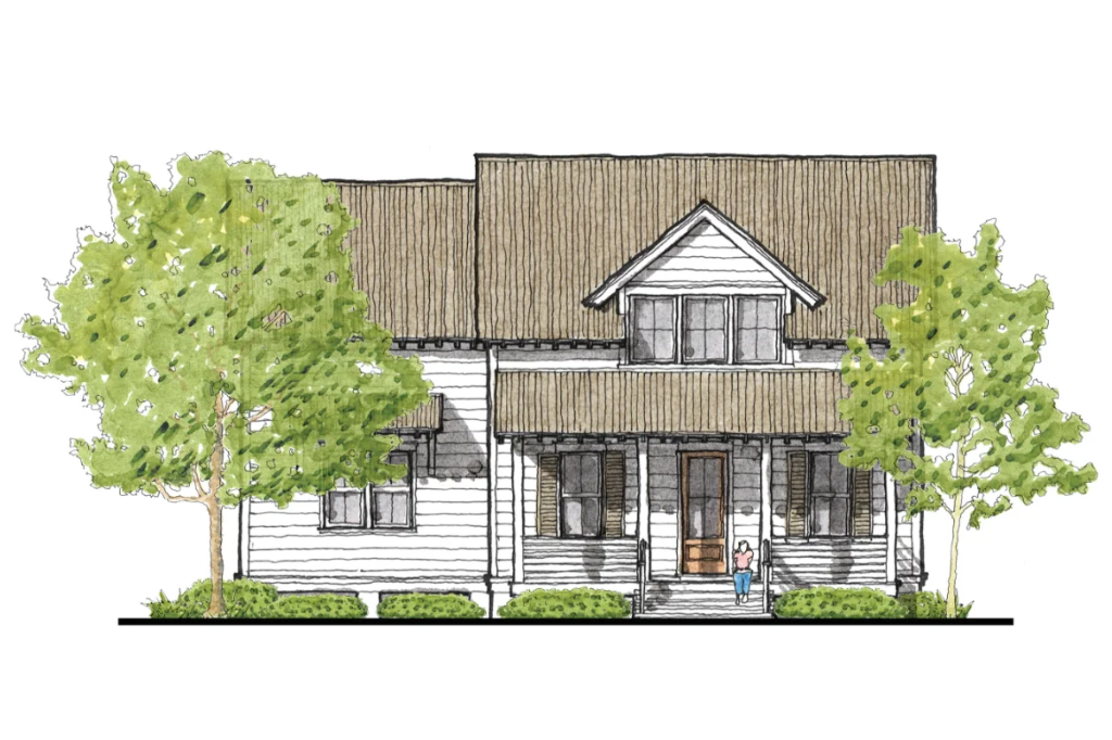 Guilford Cottage B Front Color Rendering