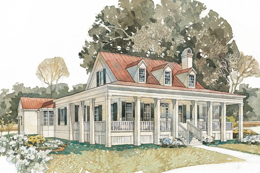 Bayside Homestead Front Color Rendering