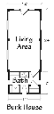 Boathouse & Bunkhouse Floor Plan, Bunkhouse