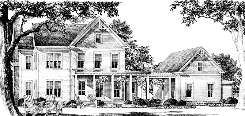 Stones River Cottage Front Rendering