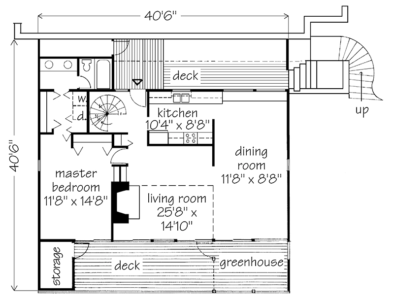 Contemporary Cottage Main Floor